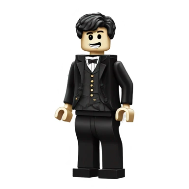 Charles Chaplin lego full body sticker