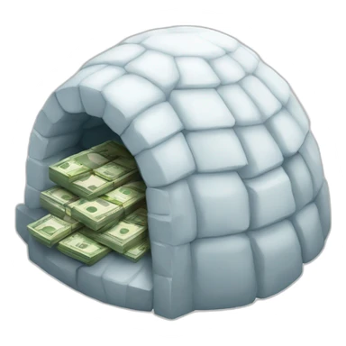 igloo money flying sticker