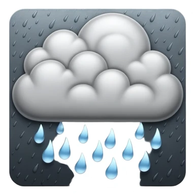 rain cloud sticker