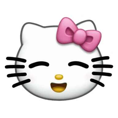 Hello kitty crying emoji  sticker