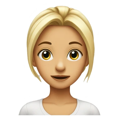 Girl turning into eyes  sticker