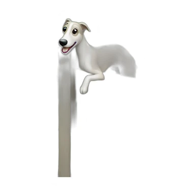 Greyhound building fence sticker