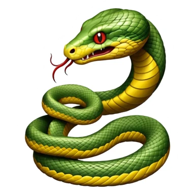 Horrifying snake sticker