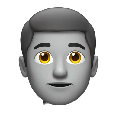 A person who thinks looks to the left side  sticker