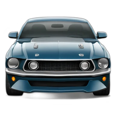 Hiperrealist Ford Mustang 2023 sticker