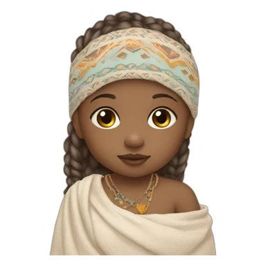 Newborn boho style sticker