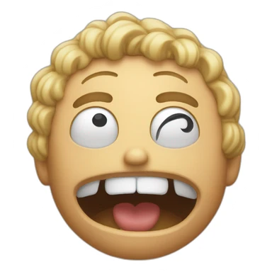 shocked face with hands on the head sticker