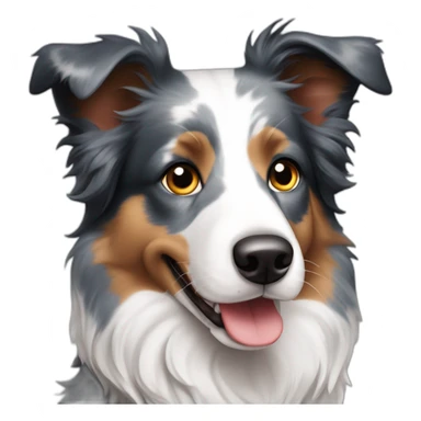 Border collie blue merle sticker