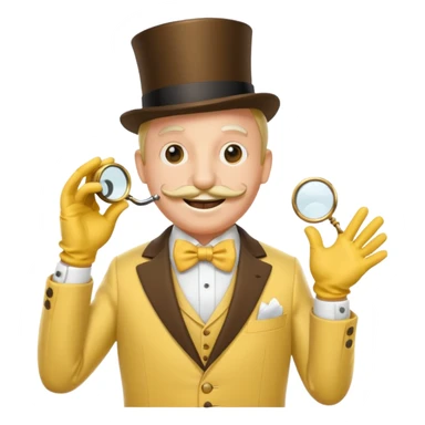 The monopoly fella with a monocle and yellow sticker