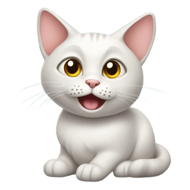 Cat rolling her eyes sticker