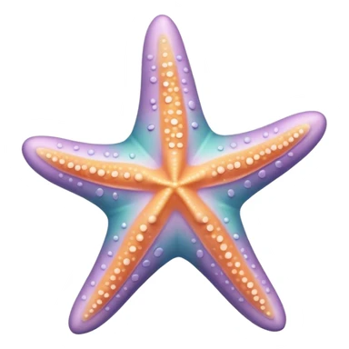 pastel malted starfish sticker