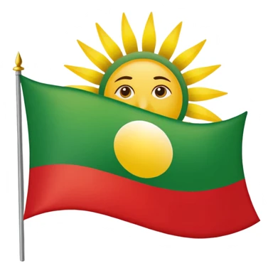 Kurdish flag sticker