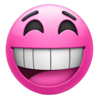 pink tennis ball have smile face sticker