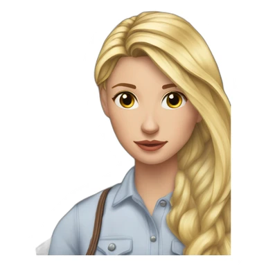 Britt dekker and her horse george sticker