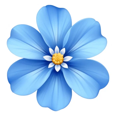 blue flowers sticker