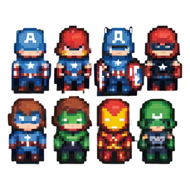 Avengers superhero team sticker