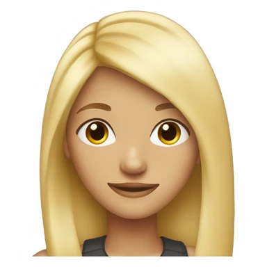 Teen girl with blonde hair sticker