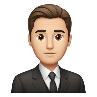 professional man with neat hair, business attire, professional appearance, named Fidel Chenèt sticker
