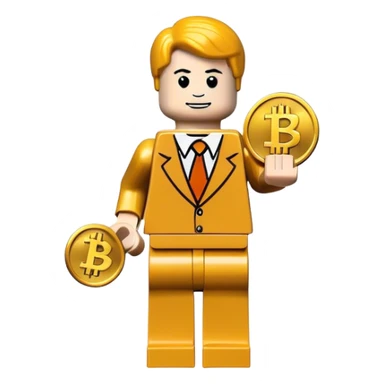 lego homme bitcoin sticker