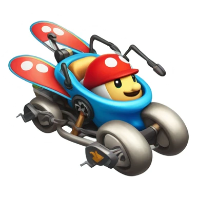 Give me a malaria Mario kart map icon  sticker