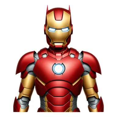 Iron man with face of batman sticker