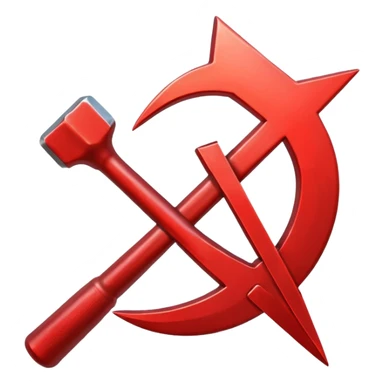 hammer and sickle sticker
