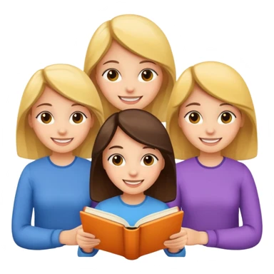 books club girls only sticker