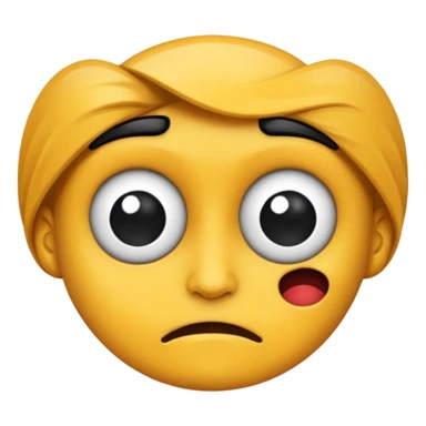 Make a distorted face sticker