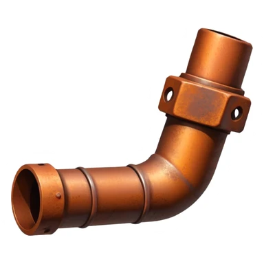 90 degree industrial pipe sticker