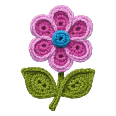 Crochet flowers  sticker