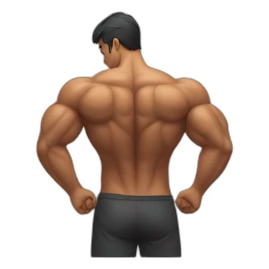 back muscles sticker