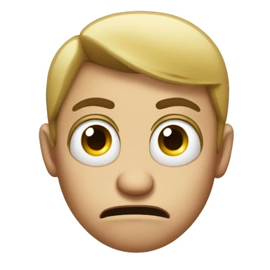 really pissed off rolling eyes face sticker