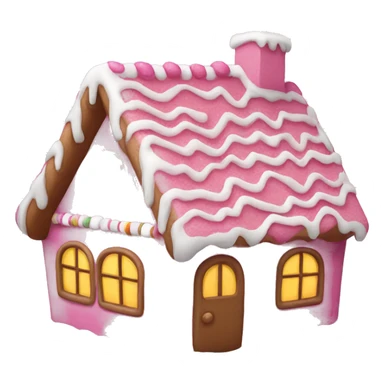 Pink gingerbread house  sticker