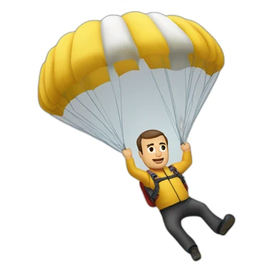 Nikos Aliagas saut en parachute sticker