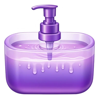 Shimmer handwash purple pastel sticker