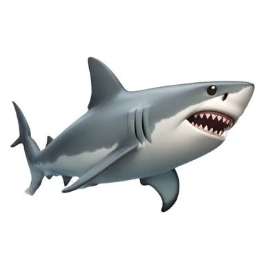 shark surfing sticker