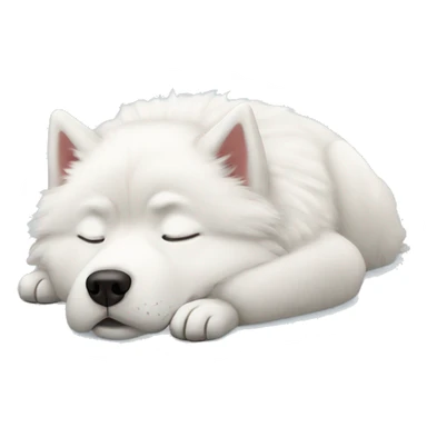 Sleeping Samoyed  sticker