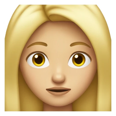 Blond Girl who Looks annoyed sticker