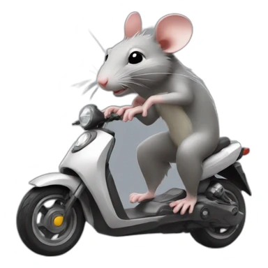 Un rat sur un t max sticker