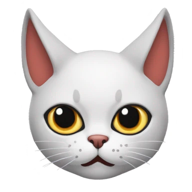 cat with devil horns sticker