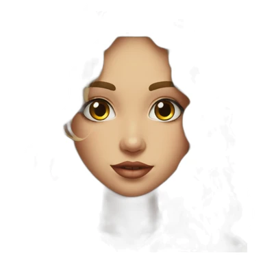 Rubia rizos hippie piercing nariz sticker