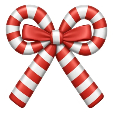 candy cane bow  sticker