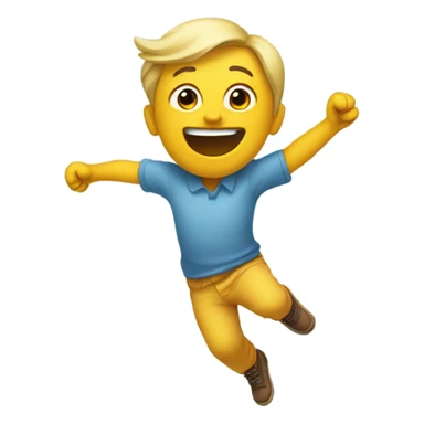 A face swinging there feet sticker