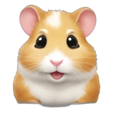 hamster in rheel sticker