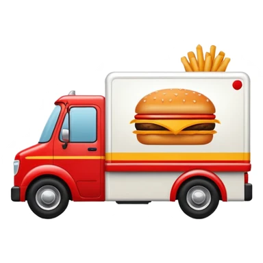 fast food delivery truck logo sticker