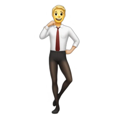 men wearing pantyhose sticker