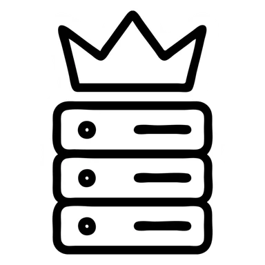 King Server brand logo sticker