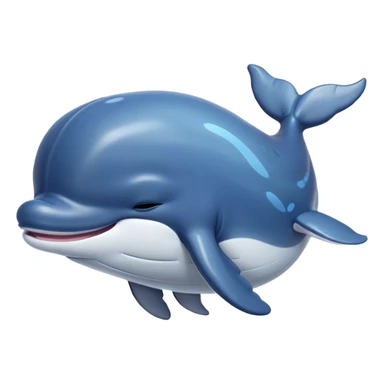 Meme-Worthy Cute Sleeping Humpback Whale Portrait Emoji, Head resting peacefully with a contented smile, showcasing an enormous blue-gray body with gently drifting pectoral fins and eyes softly closed in serene slumber, Simplified yet adorably endearing features, highly detailed, glowing with a soft, drowsy deep-sea light, high shine, relaxed and utterly lovable, stylized with an air of playful oceanic laziness, soft glowing outline, capturing the essence of a sleeping humpback whale that feels destined to become the next viral icon of adorable marine rest! sticker