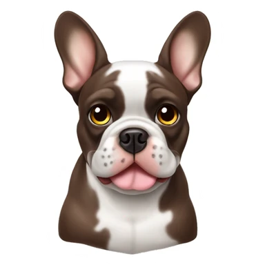 Chocolate Merle French bulldog sticker