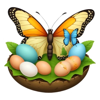 butterfly life cycle  sticker